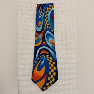 Vintage Rush Limbaugh No Boundaries Collection Abstract Silk Men’s Tie